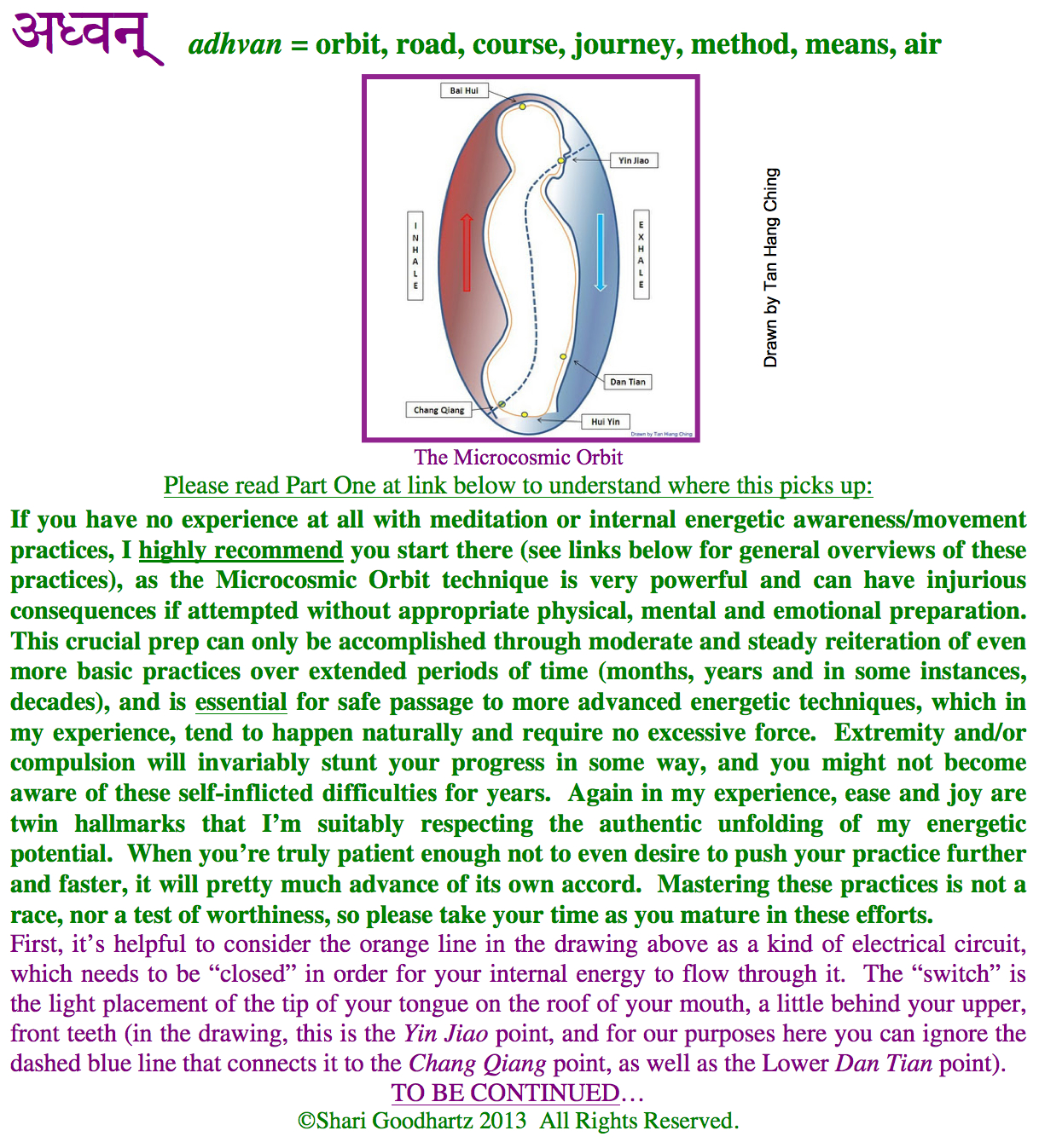 The Microcosmic Orbit Meditation: Circulating Internal Energy - Part ...
